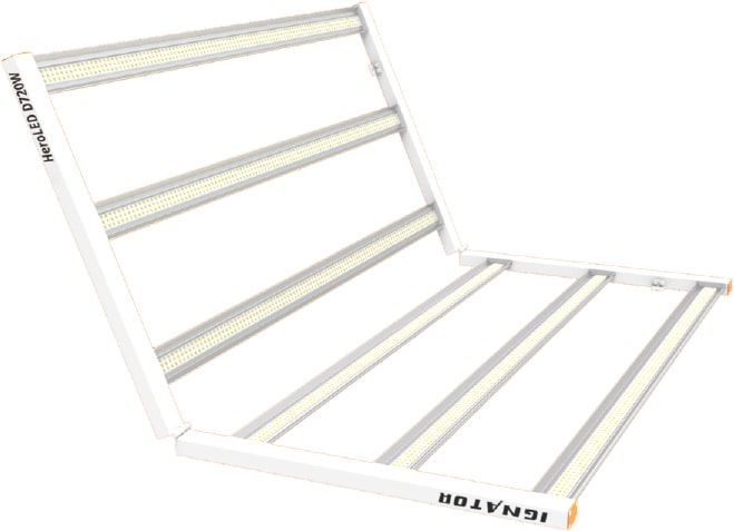 Светильник Ignator HeroLED D 720 Вт умеет складываться на 180°