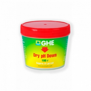Регулятор понижения уровня кислотности GHE Dry pH Down 100 грамм